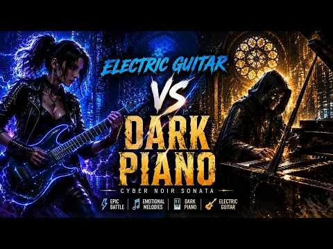Electric Guitar vs Dark Piano | Cyber Noir Sonata