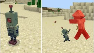 minecraft pocket edition robot servant addon screenshot 3