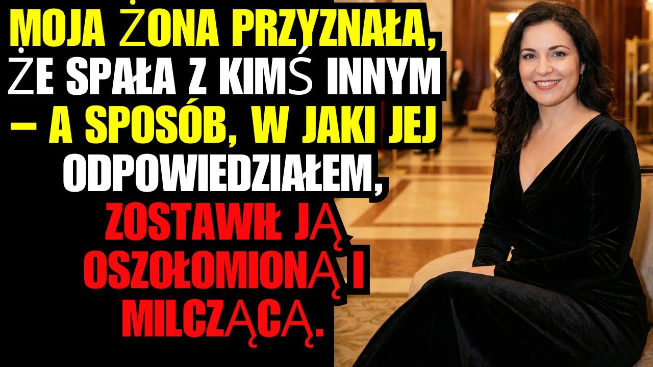 Moja żona przyznała, że spała z kimś innym – a sposób, w jaki jej odpowiedziałem, zostawił ją
