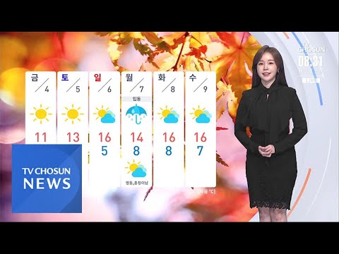 [<strong>날씨</strong>] 낮부터 추워져…<strong>금요일</strong> 아침 서울0도