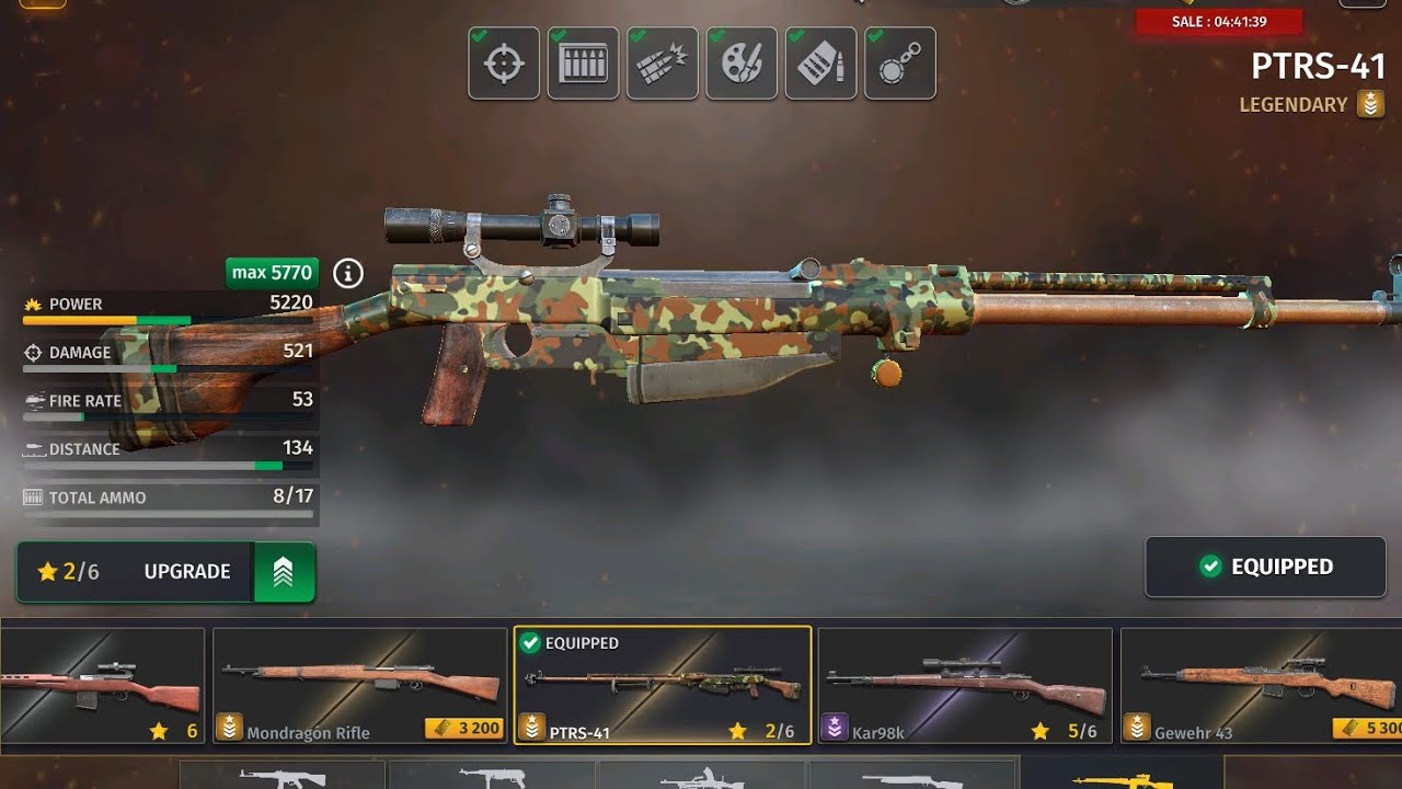 WW2 BATTLE COMBAT gameplay with ptrs41 (2nd lvl upgrade + max equipment)