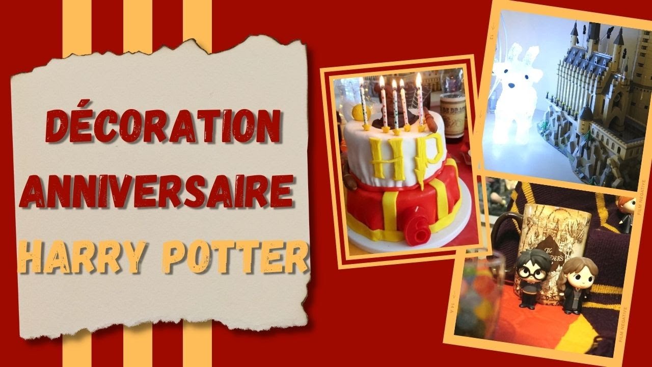 ⚡ Décoration et gâteau d'anniversaire Harry Potter ⚡🎂 