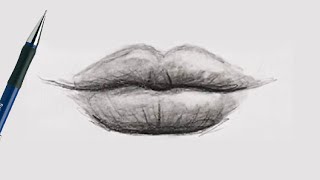 Comment Dessiner Une BOUCHE AU CRAYON Réaliste [NOIR ET BLANC]