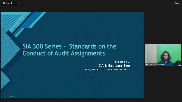 Webinar on “Standards on Internal Audit-Codifying Best Practices” - 20122023