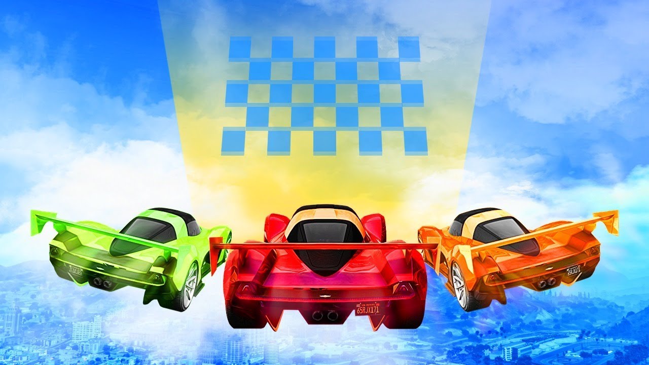 CLOSEST FLYING FINISH! (GTA 5 Funny Moments)