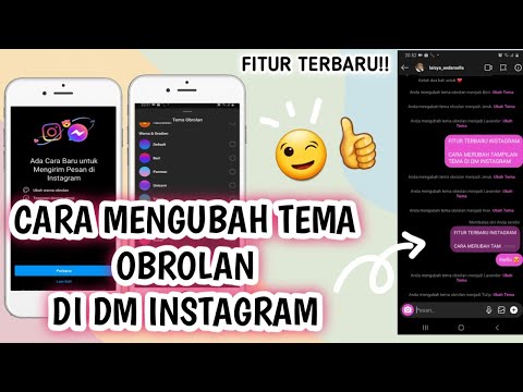 CARA MENGUBAH TAMPILAN TEMA OBROLAN DI DM INSTAGRAM | Update Fitur Terbaru Instagram