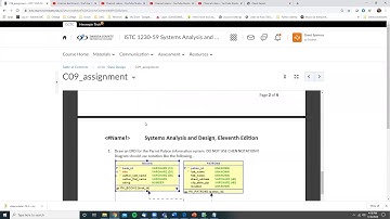 Systems Analysis and Design Chapter 9 Assignment