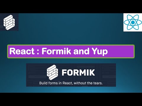 React JS Tutorial - React and Formik Lesson#16a  -Building React Forms with Formik and Yup