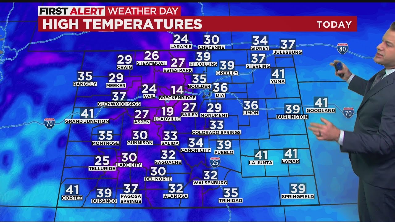 Snow ends early today before returning on Thursday - YouTube