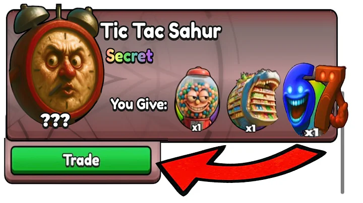 I Crafted the NEW Secret Fusion Character TIC TAC SAHUR in Brainrot Evolution! #roblox #brainrot