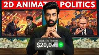 How I create Viral 2D Animated USA Politics Documentries Using Only AI Tools | Complete Course.