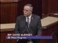 Rep. McKinley honors former WV Congressman Mick Staton on House floor.