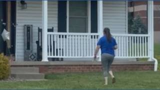 Memorial grows outside home where mother, daughter and police sergeant shot dead