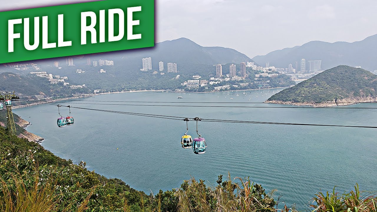 Cable Car - The Waterfront to The Summit (Full Ride) 4k HD - Ocean Park ...