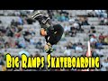 Skaters vs big ramps skateboarding