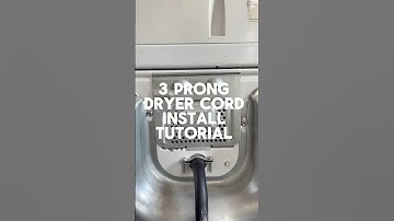 How to swap out a 4 prong dryer cord for a 3 prong dryer cord