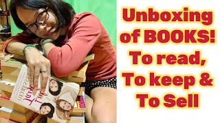 Books Unboxing! The 1st stocks of books to read, to keep and to sell #books #bookstoread #goodbooks