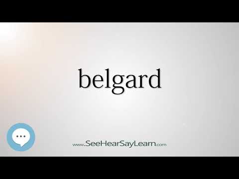 Video: Belgard è una parola inglese?