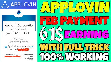 Applovin Best App for Earning || applovin live earning proof || applovin best app to earn || high