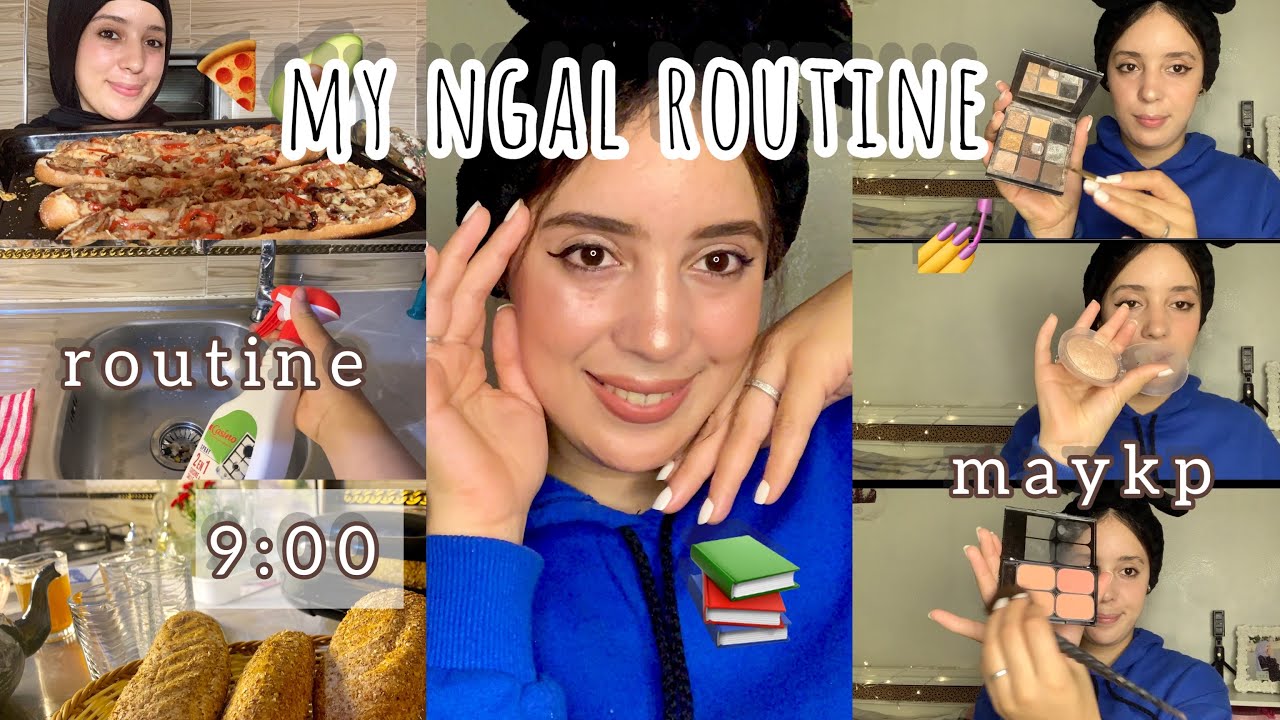 روتني ليوم السبت my nght routine 🤷‍♀️🤍🥑🪹