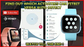 Auto detect Activities & Exercises on Fitbit Sense, Versa 3, 2, Lite