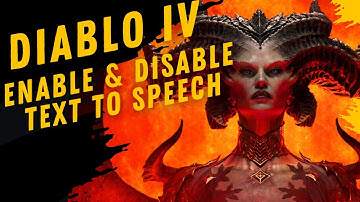 How To Enable & Disable Text To Speech In Diablo IV