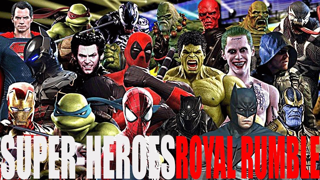 WWE 2K18 Super-Heroes Royal Rumble !