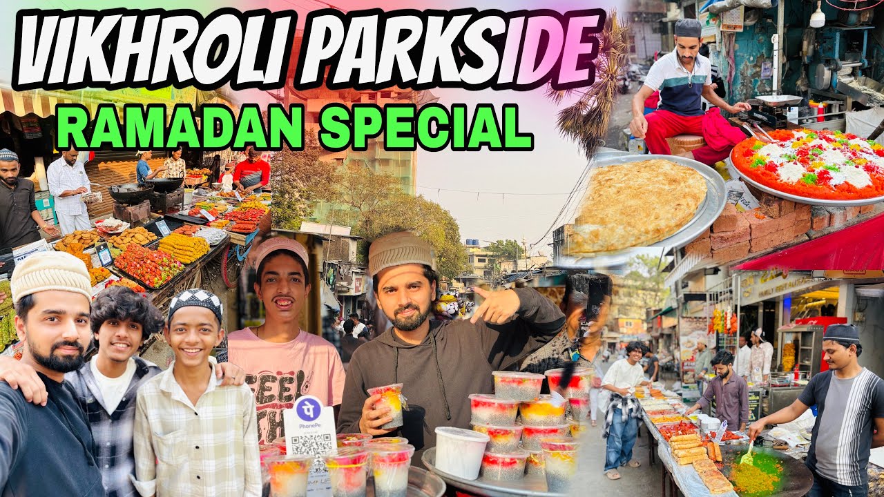 VIKHROLI PARKSIDE RAMADAN 🇮🇳 | IFTARI IN MUMBAI VIKHROLI PARKSIDE MADINA MASJID | IFTARI MARKET