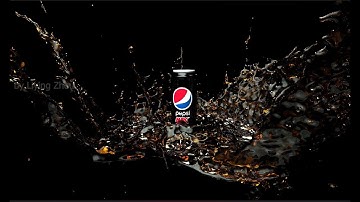 cinema 4D proyecto | water simulation with Realflow | PEPSI COLA | postproduction with after effects