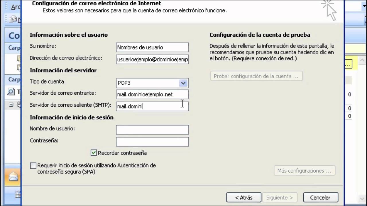  Tutorial Configurar Correo En Outlook 2007 YouTube
