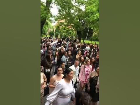 Гимназија Кочо Рацин Велес - Матуранти забава во училишен двор - YouTube