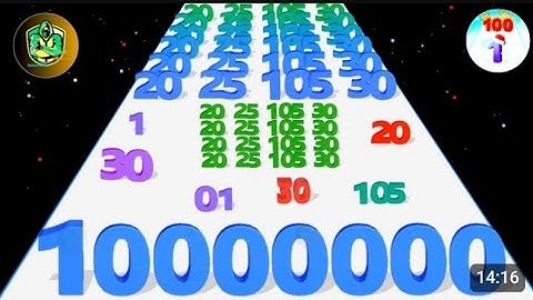 NUMBER MERGE 3D RUN (Infinity Number) - Math Game, Number Master, Digit Shooter, Level Up Numbers