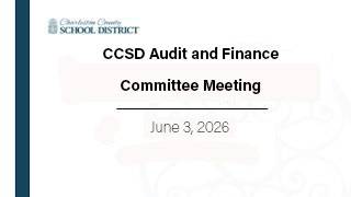 CCSD 2025-2026 Audit and Finance Committee Meetings