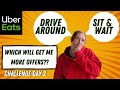 UberEats Challenge Day 2 | How Do You Get More Offers, Driving Around or Sitting? | New Uber Feature