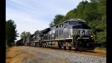 NS 192 NB in Blythewood with 7 unit lashup & short train