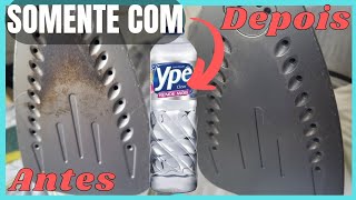 MELHOR MANEIRA DE LIMPAR FERRO DE PASSAR ROUPAS APENAS COM DETERGENTE