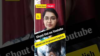 Youtube Shout Out #englishwithpreetsharartalks #englishgrammar #shorts