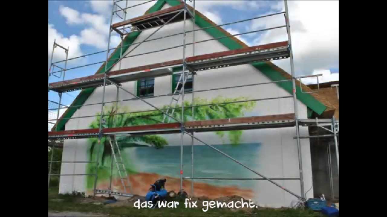 Fassadenmalerei nach alter Tradition auf Rügen