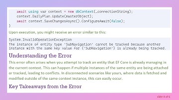 Resolving System.InvalidOperationException in EF Core 3.1 When Saving Disconnected Entities
