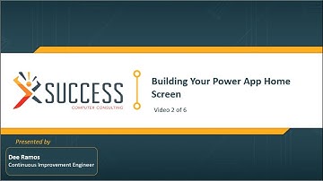 Creating the Home Screen for a Sign In and Sign Out app with Power Apps