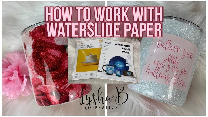 How to Use Water Slide Decal Paper for Beginners! 