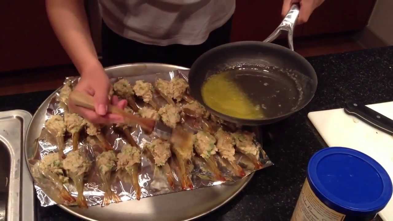 My Recipes Baked Shrimp with Crab Meat Stuffing Recipe 