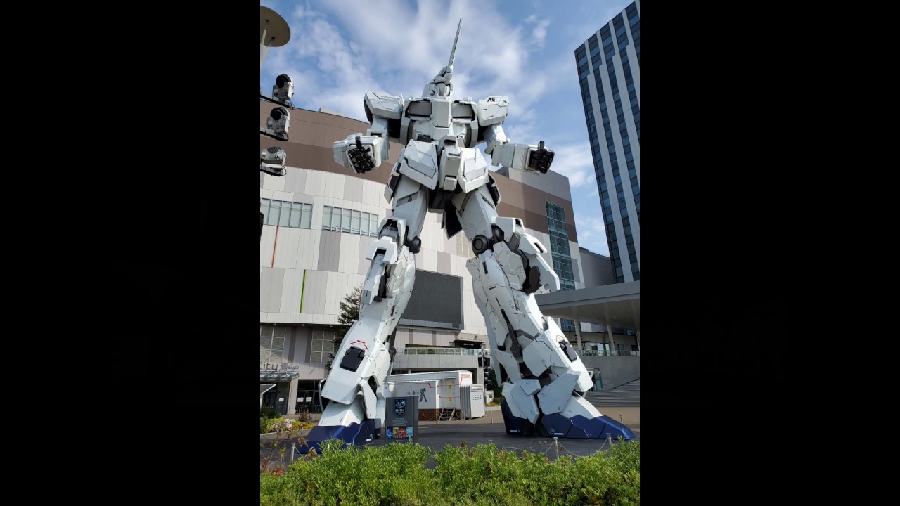 お台場 ユニコーンガンダム 緊急事態宣言中 静止画 The Unicorn Gundam Statue Odaiba Tokyo During Lockdown Youtube