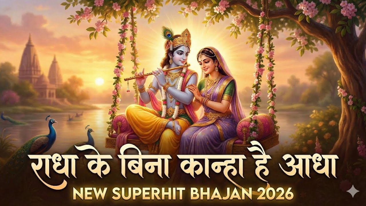 दिल को छू लेने वाला भजन: राधा के बिना कान्हा है आधा | Krishna Love Song 2026 #radheradhe #krishna 