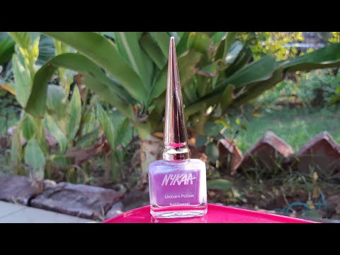 Nykaa unicorn potion nail enamel frosted fairy review, disney princess nailpaint, royal nailpaint