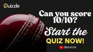 Cricket Quiz 33 | can u score 10/10?