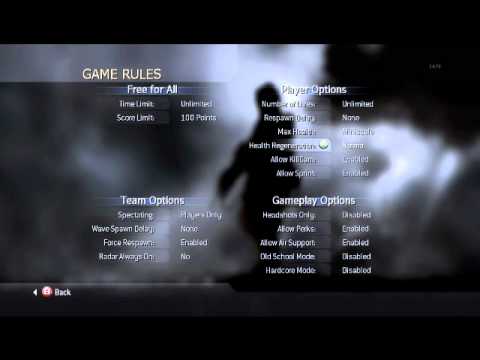How To Set Up a Private Match 1v1 - Cod4 :D