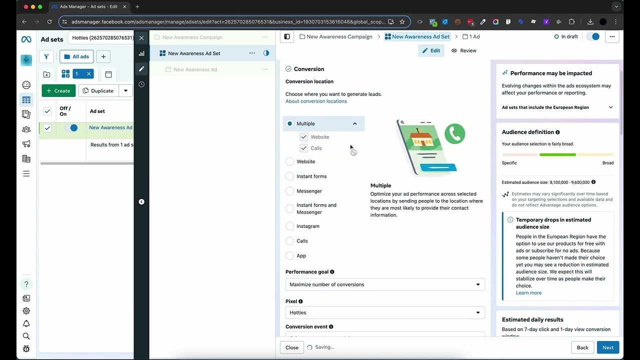 Tipuri de obiective pentru campanii Facebook/Meta Ads (Video 4/14)