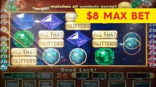 All That Glitters Slot - INCREDIBLE Live Play & Bonus - $8 Max Bet!