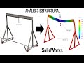 Análisis estructural de una Grúa Pórtico | SolidWorks